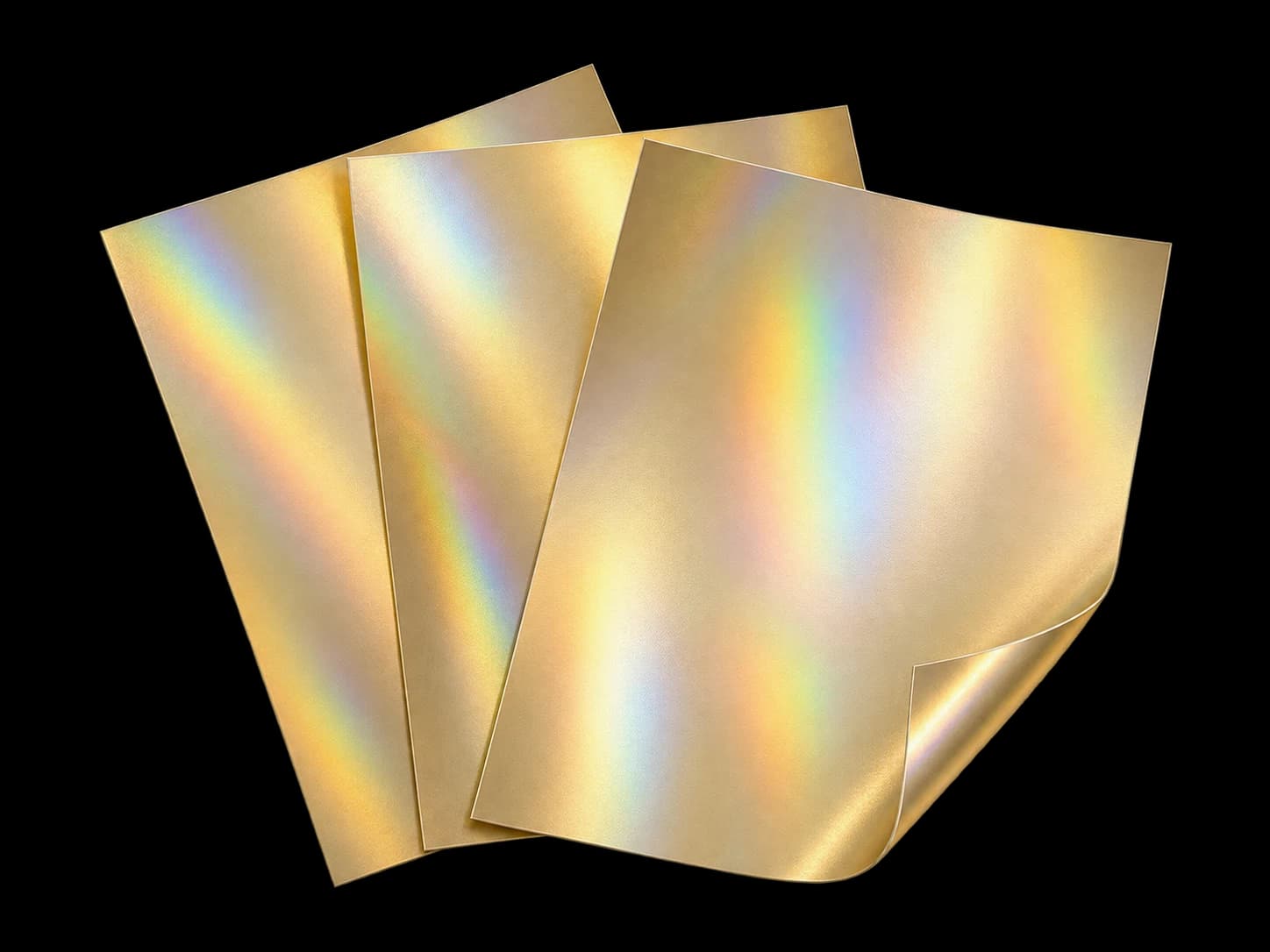 Illustrative presentation of blank Gold paper