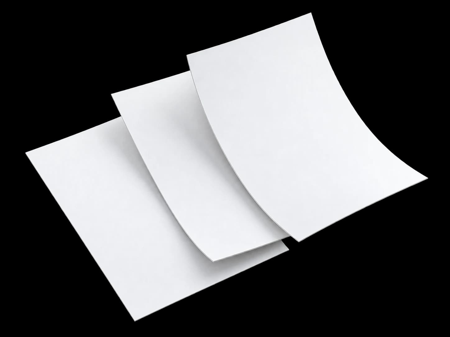 Illustrative presentation of blank Matte paper